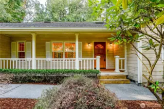 Front porch with architectural character