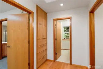 Hallway connecting main living spaces