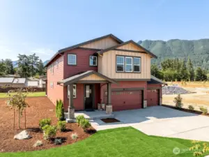 Photo rendering is representational. Actual home is under construction and finishes, elevation, and paint colors may vary. See site agent for details.