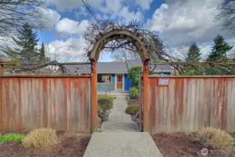 Your entrance to this magical home. It also give you great privacy.