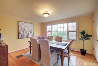 This could be a formal dining room but it's a very versatile room. Maybe an office, den or extra finished room.