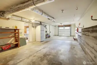 Over size garage for plenty of storage.