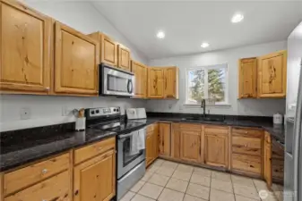 Lots of cabinet space for storage