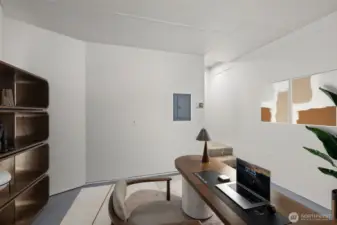 Virtually staged.. great office space or storage, use your imagination!