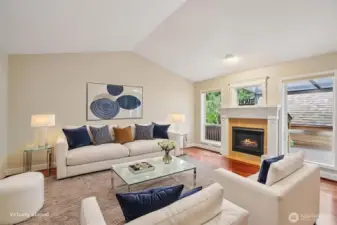 Living Room w/Gas Fireplace