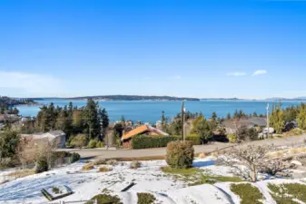 Looking from the deck over the entire yard. Views everyway that you look!