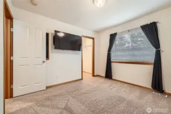 Upstairs bedroom with generous closet.