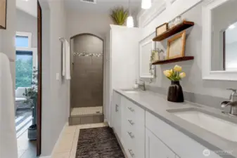 Primary bathroom with shower