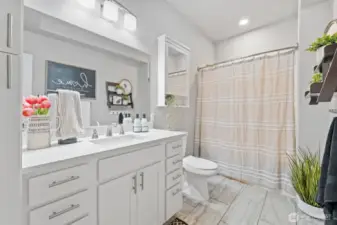 a full bathroom downstairs