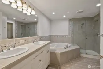 Primary oversized en-suite.