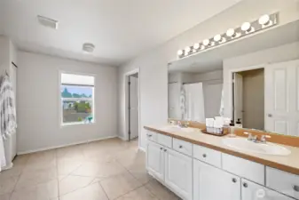 Oversized bathroom