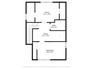 2D Floorplan - Upper Level - Measurements are approximate and not guaranteed accurate.