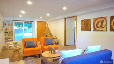 Lower level family room