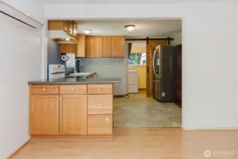 Kitchen.  All appliances stay.