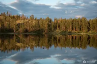 Morning light on the lake.