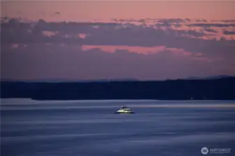 An evening ferry run.