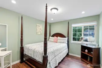 Bedroom 1... Thats a big bed and there is still room!