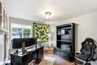 3rd bedroom is currently being utilized as an office space.