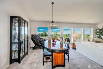 Dining Area With Sound Views.