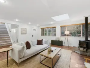 Sky lights and vaulted ceilings are just a few of the unexpected surprises you'll find here