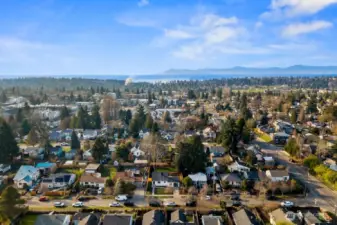 Drone shot from back yard