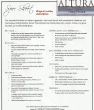 Home descriptions from original builder - something fun to know.