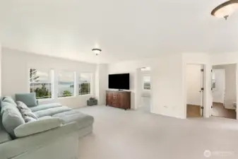 The upstairs flex space allows for more living opportunities!  Movie night anyone?