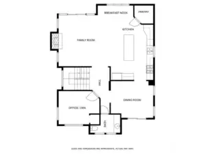 Main level floor plan