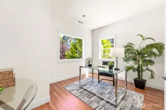 Great office on the mail level is virtually staged