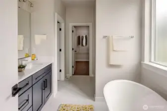 FULL Primary Suite Bathroom - includes walk-in closet - Virtually staged