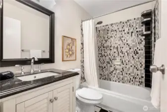 Lower floor full bath