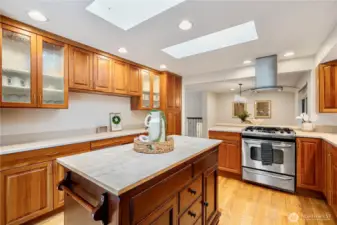 Kitchen with island