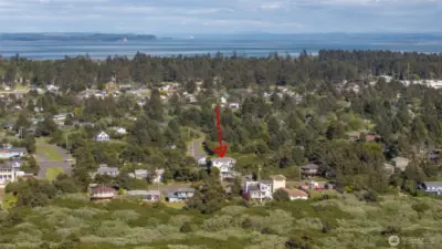 Looking from West to East, this home is truly situated in a wonderful location.