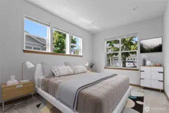 Guest room (virtually staged)