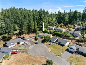 On just .210 acres & located on a quiet cul-de-sac