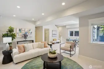 Lower level family room