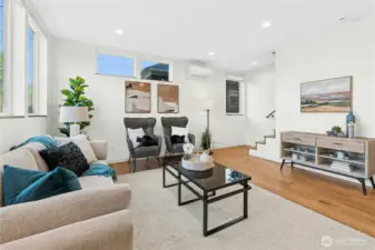 Space feels light and bright with an abundance of windows. A mini-split keeps you cool in the summer and warm in the winter. You'll always feel comfortable here.