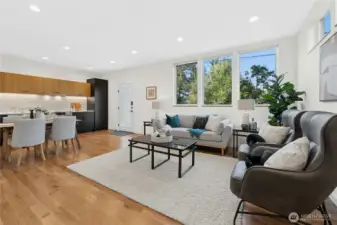 Premium flooring is rift sawn oak - beautiful and unusual - so rare to see excellence in a home at this price point!
