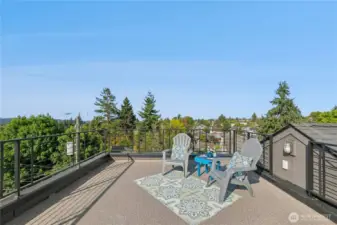 Enjoy the view from your own dedicated rooftop deck!