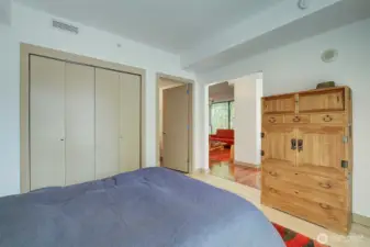 Bedroom complete with close & full bath.
