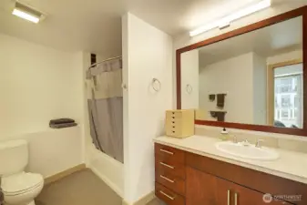 Spacious Full Bath off Bedroom.