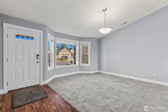 Interior Entry with Vinyl Plank Flooring and New Carpet