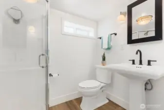 Half bathroom downstairs