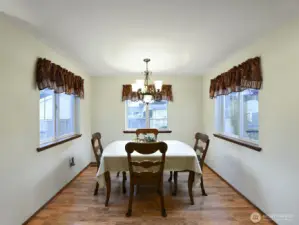 Dining room Light and Bright.