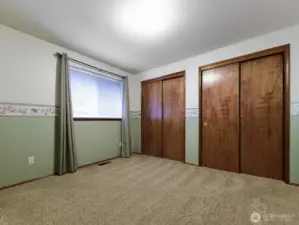 Not staged. Large closets.