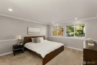 Oversized primary suite