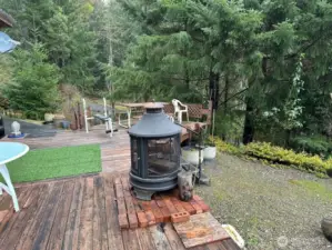 Cozy up to the fire and enjoy the Canal View