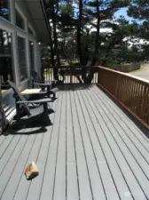 Sunny Deck were you will be spending lots of time grilling & chillin!