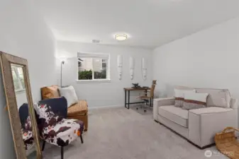 Lower level bedroom with attached full bathroom or make it a great bonus/play room.