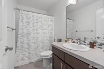 Lower level ensuite bathroom